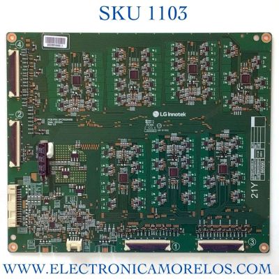 LED DRIVER PARA TV LG /  NUMERO DE PARTE EBR32281501 / 3PCR02846B / JAC04-0261A-P1 / EPLH08CB1A / 86N90 / PANEL NC860DQD-AAKH1 / MODELOS 86NANO90UPA / 86NANO85APA